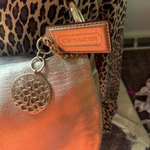 Coach Gold Leather shoulder bag